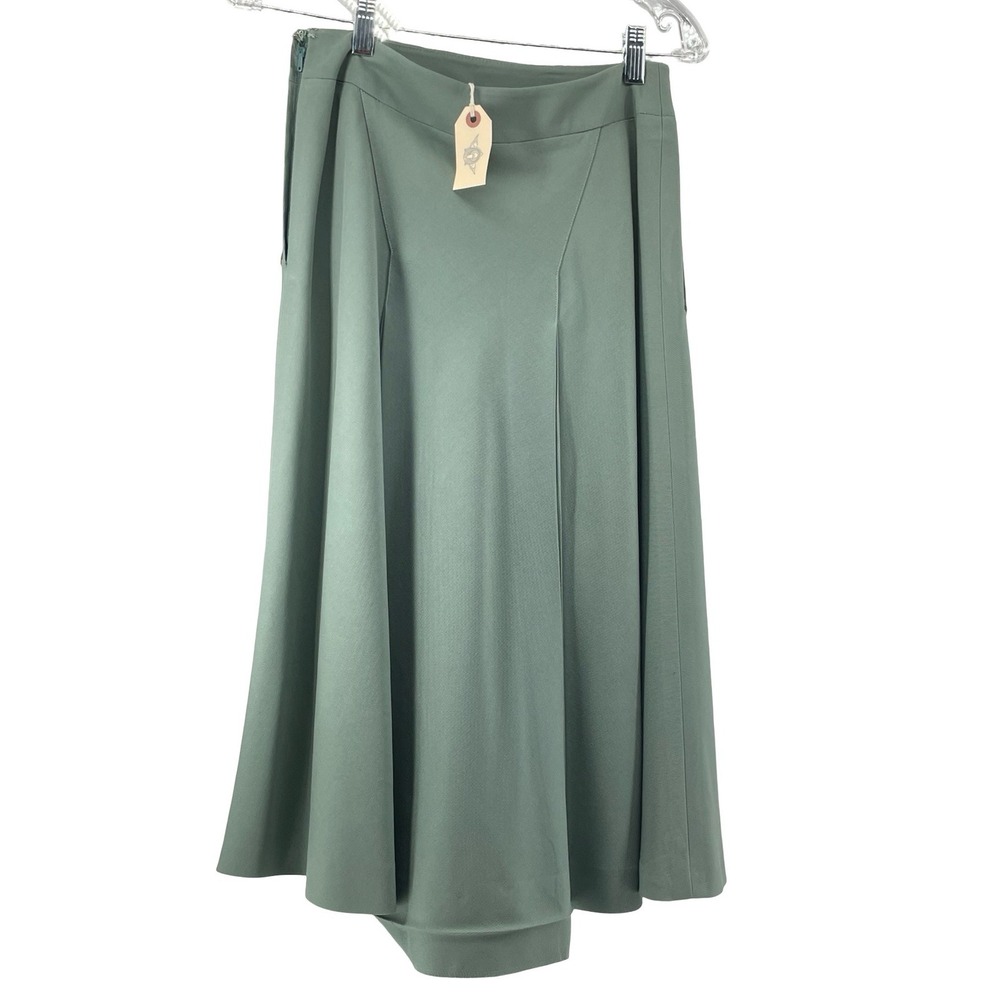 Cacharel Women's Skirt A-line Sage Green Vintage 1980s 10
